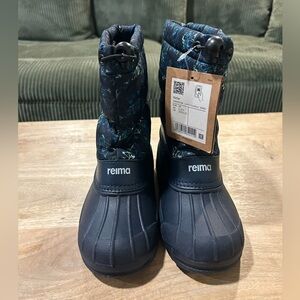 NWT Reima - Nefar - Kids' Rubber Galosh Winter Boots - Youth Size 2.5/3